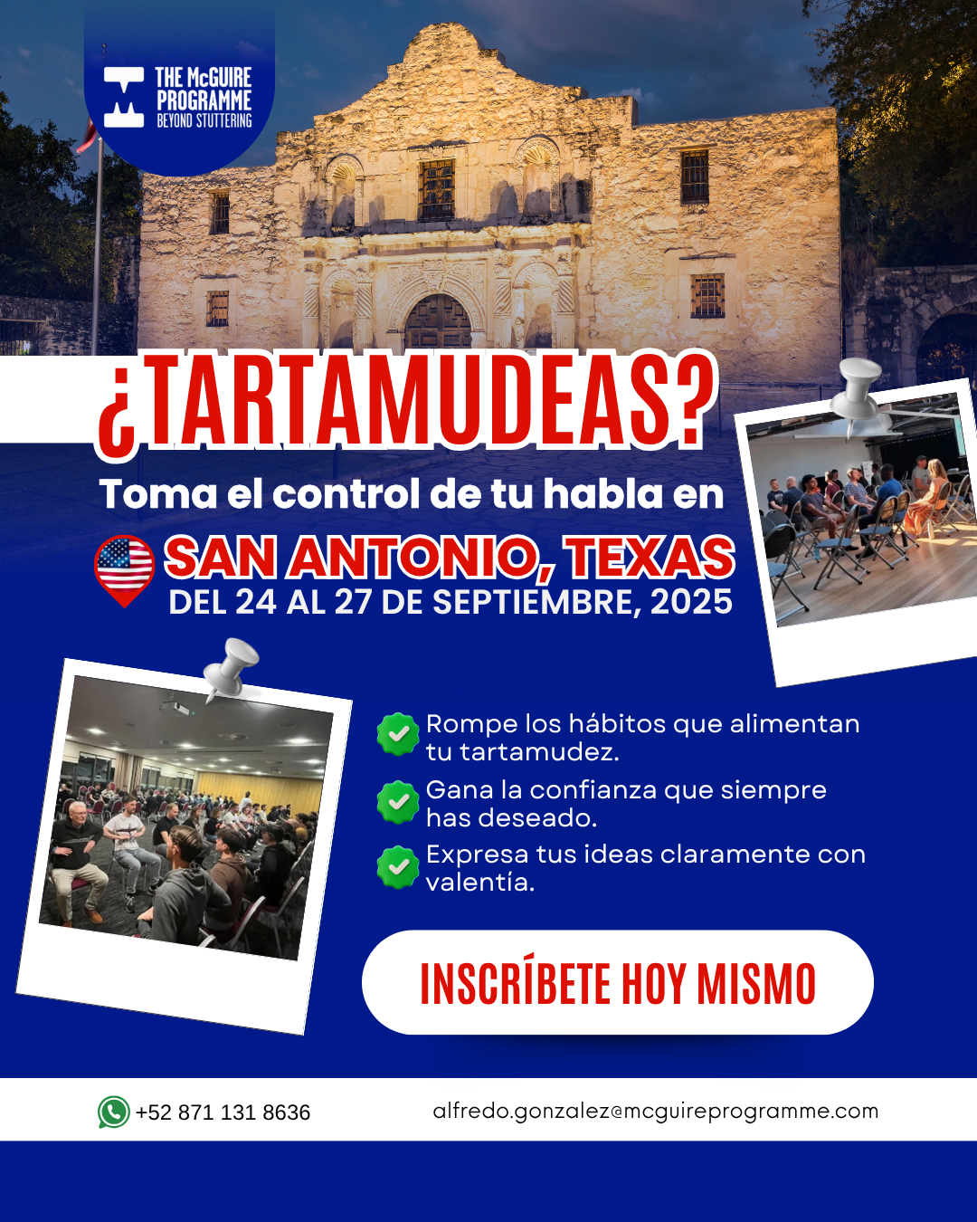 Curso Intensivo Para Superar Tu Tartamudez En San Antonio, Texas