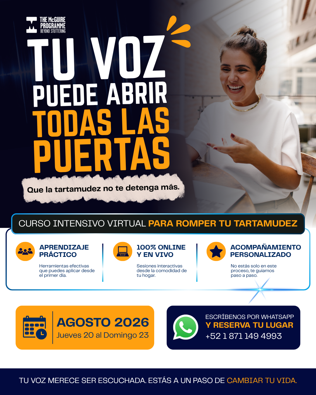 Más Allá De La Tartamudez – Curso Intensivo Virtual