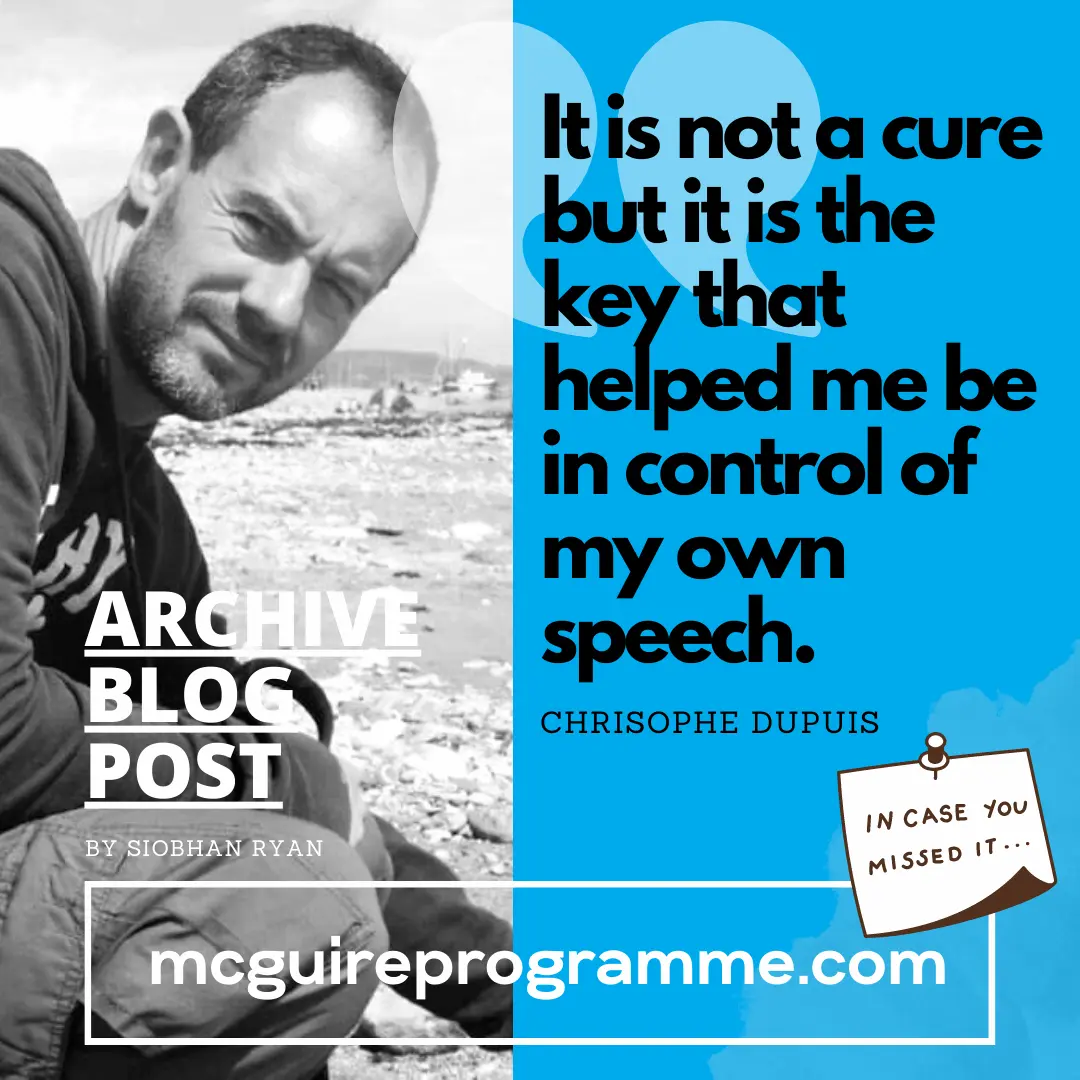 It Is Not A Cure But It Is The Key That Helped Me Be In Control Of My Own Speech